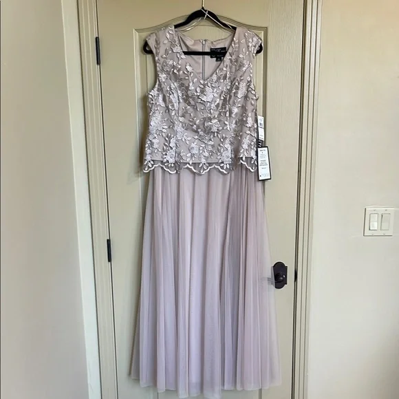 alex evenings taupe dress Alex Evenings main image 0